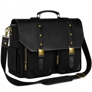 Factory Popular Custom Retro Satchel Bag High Quality Men’s Crossbody Bag Briefcase Vintage Messenger Bag for Works and Office