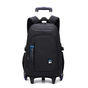 Factory Price Boys Kids Trolley School Bags Men Laptop Rolling Backpack Large Capacity for College Students Mochilas Con Ruedas