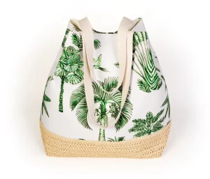 Factory Price Custom Women Holiday Souvenir Canvas Woven Straw Tote Bags Beach Tote Bag