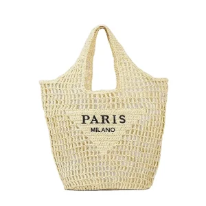 Factory Price Straw Bag Material Summer Beach Straw Rattan Bag Ecofriendly Straw Bag