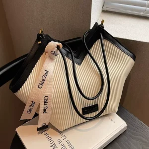 Factory Pu Leather Ladies Tote Bag Popular Casual Women’s Shoulder Bag With Single Strap Zipper Closure