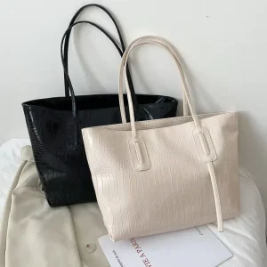 Factory Simple Large Capacity Women’s Bag New Fashionable Shoulder Bag Handheld Tote Bag