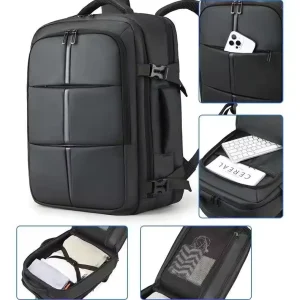 Factory Stock Oxford Large Capacity Eco-Friendly Lightweight Travel Backpack Waterproof Leisure Outdoors Durable Unisex Business