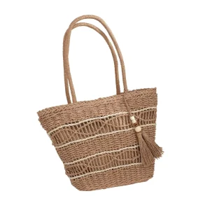 Factory Straw Bag Straw Beach Bags Wild One Shoulder Shopping Straw Tote Bag
