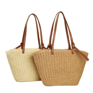 Factory Tote Straw Bag Large Capacity Straw Bag Women’s Tote Bags