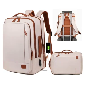 Factory Waterproof Business Expandable Laptop Backpack With USB Port Large Capacity Oxford Laptop Bags Custom Logo for Unisex