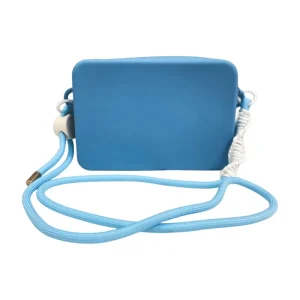 Factory’s Fashionable Silicone Waterproof Zipper Pouch Square Storage Coin Purse Women Crossbody Bag