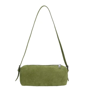 Fall/Winter New Style Retro Velvet Round Bag Matte Shoulder Crossbody Women’s Small Round Bag Phone Bag