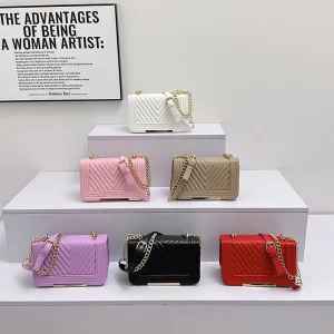 Famous Designer Luxury High Quality Chain Bag for Women Crossbody Ladies Purses and Handbags Wallet