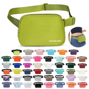 Fanny Pack Femme Sports Logo Bags Nylon Beltbag Luxury Cash Waterproof Bum Big Fanny Pack Bag Custom Waist Bags