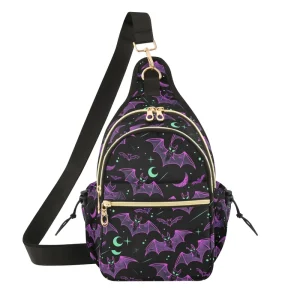 Fashion Bat Neno Design Outdoor Travel Waterproof Polyester Sports Gym Small Custom Print Men Chest Cross Body Sling Bag