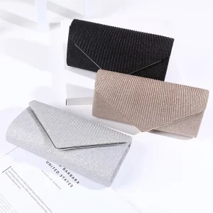 Fashion Clutch Purse Envelope Shape Party Evening Bag for Lady Design Large Sparkling Women Chain Evening Bag
