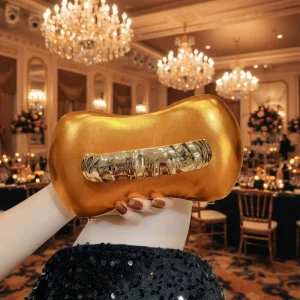 Fashion Clutch Purses for Women Formal Marble Unique Bags with Chain Shoulder Crossbody Bag Trendy Metal Handle Handbags