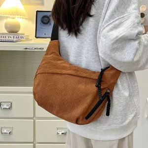 Fashion College Girls Casual Tote Shoulder Purse Custom Cloth Hobo Bags for Women
