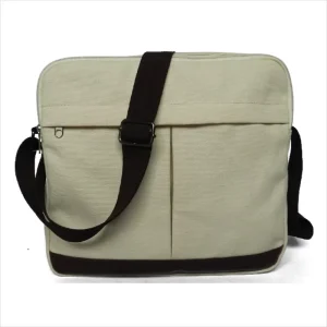 Fashion Custom Fashion Promotional Cotton Canvas Jute Single Strap Letter Pattern Shoulder Messenger Bag