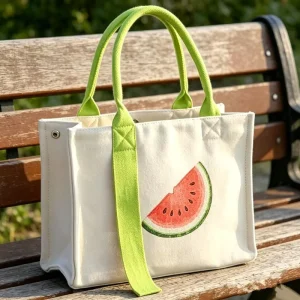 Fashion Custom Tote Bag Simple Canvas Tote Bag Commute Shopping Bags Custom Brand Womens Tote Bags