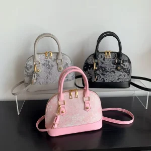 Fashion Design Chic Trendy Retro Women’s Handbag Casual Elegance Shoulder Bag Contrast-Colour Shell Bag Crossbody Bag