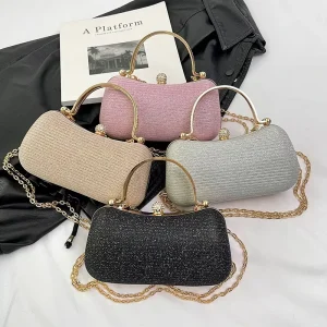 Fashion Girls Bling Diamond Sequined Purses Luxury Evening Handbag Lady Shoulder Hand Bag for Women