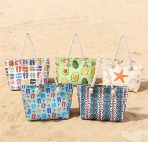 Fashion Handbag Polyester Beach Bag Large Capacity Waterproof Handbag Party Gift Bag