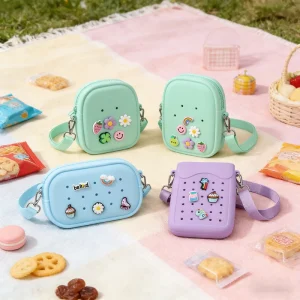 Fashion Ladies Hand Bags Elegant Female Casual Crossbody Bag Portable Silicone Crossbody Shoulder Bag
