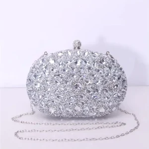 Fashion Ladies Hand Box Drill Bag Luxury Gorgeous Fashion High Sparkling Evening Bag Party Bag