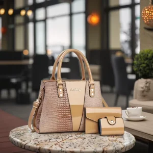 Fashion Ladies Waterproof PU Shoulder Bag with Polyester Lining Customizable Women’s Handbag Elegant Luxury Design