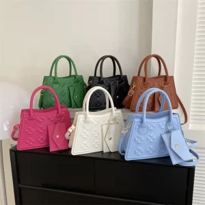 Fashion Large Capacity Hand Bags Leather Square Crossbody Shoulder Purses Handbags for Women