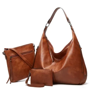 Fashion Large Designer Lady Tote Hand Bag Leisure Handbags Hobo Set Bag Pu Leather Tote Bag for Women