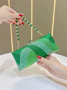 Fashion Luxury Lady Wedding Party Ladies Handbags Rhinestone Evening Bags for Women Crystal Clutch Bag