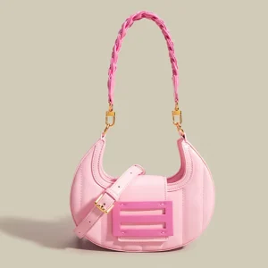 Fashion Luxury PU Leather Half Moon Purse and Handbag Hobo Bag Women Shoulder Hand Bag