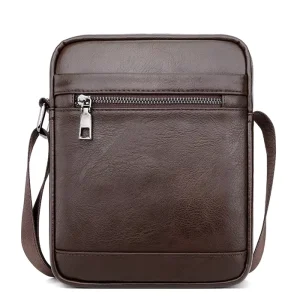 Fashion Messenger Bag No Logo Simple Design Custom Brand PU Leather Crossbody Shoulder Bag