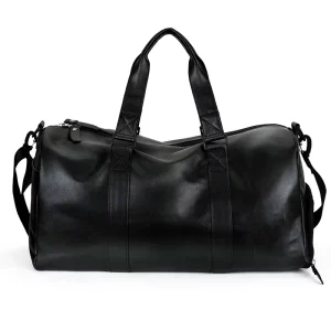 Fashion PU Leather Duffel Bag for Men’s Weekend Travel and Gym Luggage