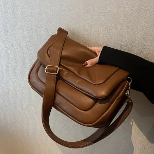 Fashion Pu Leather Crossbody Bags Women Shoulder Bags Vintage Small Square Bag Mini Purse Handbag