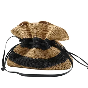 Fashion Shoulder Straw Bags Women Straw Bag Women Handbags Straw Beach Bags