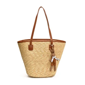 Fashion Shoulder Straw Bags Women Straw Bag Women Handbags Straw Beach Bags