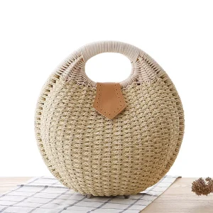 Fashion Straw Bag Lovely Woven Ladies Bags Summer Straw Beach Bag