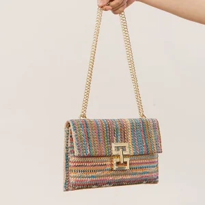 Fashion Style Women’s Designer Brand Bag Women’s Single Strap Chain Flap Twist Lock Shoulder Bag