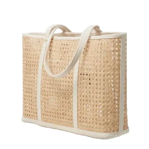 Fashion Summer Lady Hollow Out Rattan Straw Handbag Women Beach Tote Bag