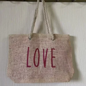 Fashion Summer Natural Rattan Shoulder Straw Bag Handbags Straw Bag With Cotton Rope Handle for Vocation