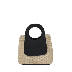 Fashion Summer Women Straw Bags Hard Designer Casual Paper Straw Hat Hand Daily Straw Bags