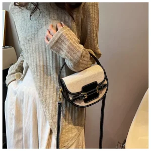 Fashion Trend Retro New Autumn Shoulder CrossBody Saddle Bag Versatile Women Small Messenger Bag