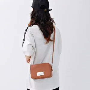 Fashion Trending Designer Pu Leather Crossbody Shoulder Bag Ladies Elegant Messenger Waterproof Durable Polyester Sling Bag