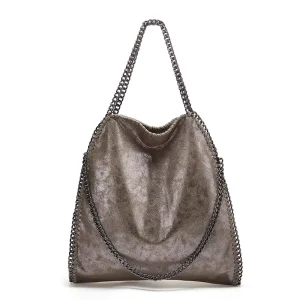 Fashion Trendy Ladies Chain Shoulder Bags for Women Folded Chain Lace Bag
