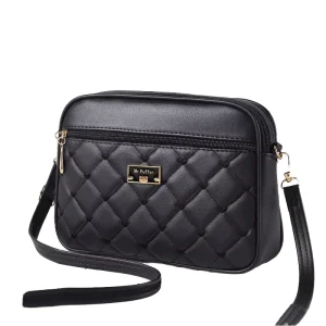 Fashion Trendy Women’s PU Rhomboid Crossbody Bag All Match Small Square Shoulder Bag Single Chain Decoration Waterproof