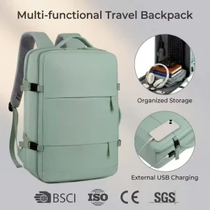 Fashion Waterproof Oxford Laptop Colorful Backpack Large Capacity USB Charging Daily Life School Bag