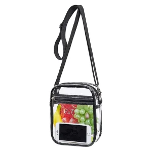 Fashion Waterproof Storage Bag PVC Transparent Coin Purse Bag Clear PVC Single Shoulder Bag Crossbody Bag