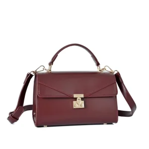 Fashion Woman Handbags Solid Color Lock Purses and Handbags Flap Square Crossbody Shoulder Bags for Women