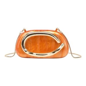 Fashion Women Luxury Evening Banquet Clutch Bag Bride Metal Shoulder Wedding Purse Party Crossbody Day Closure Box Handbag