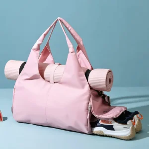 Fashion Women’s Crossbody Travel Bag Yoga Fitness Swimming Training Water-repellent Independent Shoe Compartment Zipper