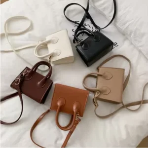 Fashion Women’s Luxury Casual Tote Bags with Zipper Closure Waterproof 3L+ Capacity PU Handbags Solid Color